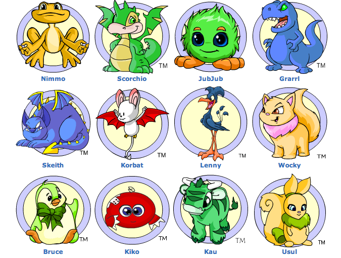 Cute neopets names